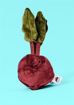 <ul><li>Introducing one totally hip, root vegetable buddy!</li><li>What better gift to give a veggie lover than the Jellycat Vivacious Vegetable Radish: a purple, plant-based pal that quite literally can&rsquo;t be beet! </li><li>With a plump, purple root and silky-soft, green velour leaves, this perfect plushie will be a unique addition to anyone&rsquo;s cuddly collection. </li><li>Dimensions: 22cm high, 8cm wide </li></ul>
